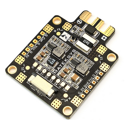 Matek FCHUB-6S distribution board with 184A current sensor and dual 5V and 10V BECs