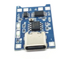 Charge/discharge controller, protection board 1S Li-ion TP4056 1A USB Type-C