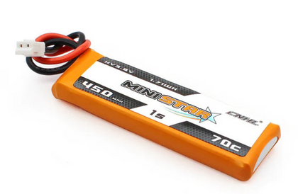 CNHL MiniStar HV 450mAh 3.8V 1S 70C Lipo PH2.0 battery