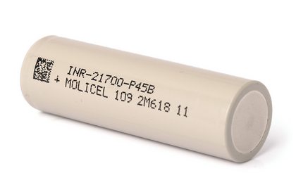 Molicel INR21700 P45B 4500mAh 45A battery without protection