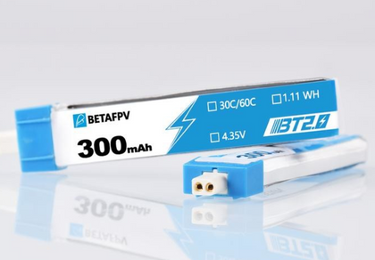 BetaFPV 300mAh 1S 30C HV BT2.0 battery