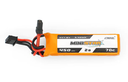 CNHL MiniStar HV 450mAh 7.6V 2S 70C Lipo XT30 battery