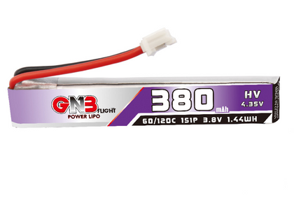 Battery GNB 380mAh 1S 3.8V 60C HV LiPo PH2.0