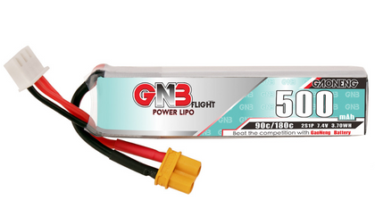 GNB 500mAh 2S 7.4V 90C LiPo XT30 Battery