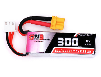 GNB 300mAh 2S 7.6V 80C HV LiPo Battery