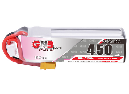 GNB 450mAh 3S 11.4V 80C HV LiPo Battery