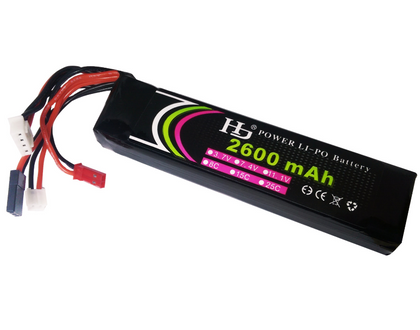 HJ 1300mAh 3S 11.1V 8C 3S LiPo Battery for Hardware