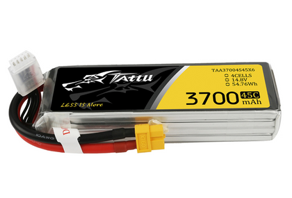 Tattu 3700mAh 45C 4S Lipo XT60 battery