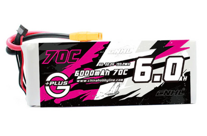 CNHL G+Plus 6000mAh 22.2V 6S 70C Lipo XT90 battery