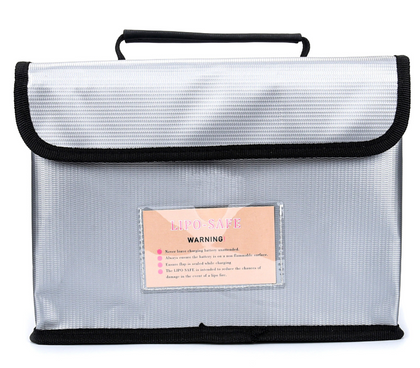 Large protective bag for storing LiPo batteries