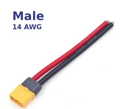 Amass XT60H connector with 12AWG/14AWG cable