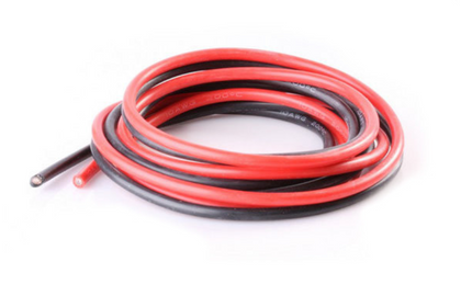 Silicone cable 14AWG. Pair. 1м