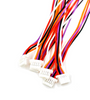 Silicone one-way pin cable with JST-SH connector 1.0mm