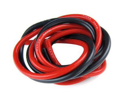 Silicone cable 12AWG. Pair. 1м