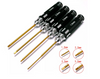 Hex Key 1.5mm, 2.0mm, 2.5mm, 3.0mm titanium coated hex screwdriver set