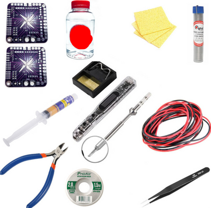 SEQURE SI012 Pro Soldering Kit: Iron, Materials, and Tools for Beginners