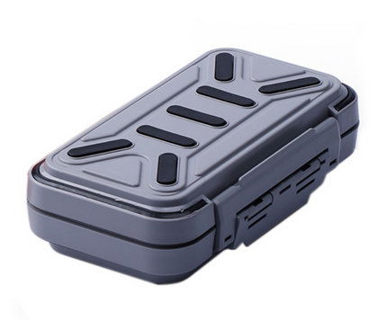 Plastic rubberized box for hardware, parts and tools