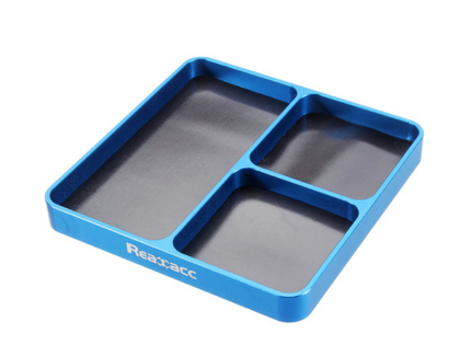 Aluminum tray with magnetic properties Realacc for spare parts