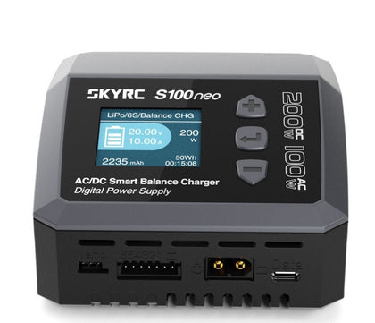 SkyRC S100 Neo LiPo 1-6s 200W AC/DC charger