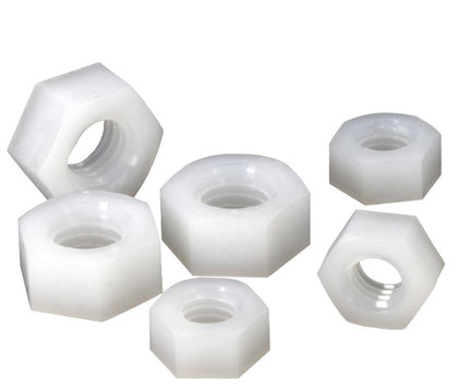 Nylon nuts M2, M3 white