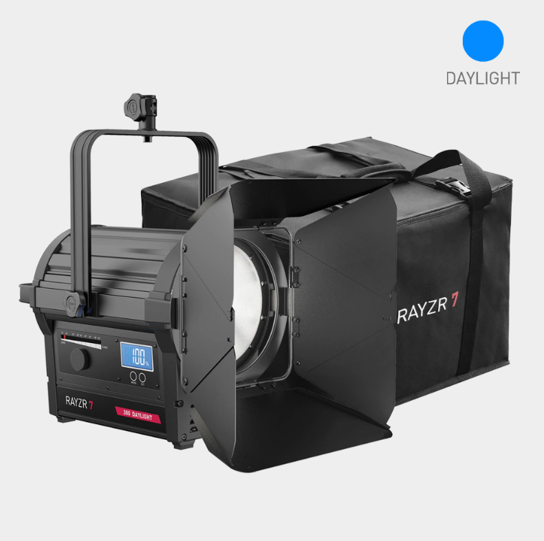 RAYZR 7 フレネルライト 300W デイライトケース付 Rayzr 7 300W Bi-Color LED Fresnel Light Premium Pack
